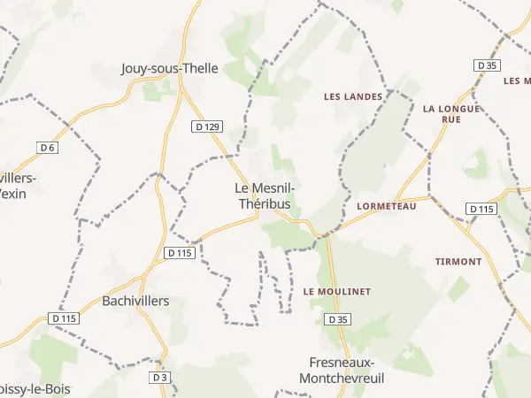 Plan du Mesnil-Théribus
