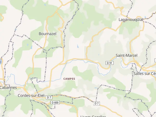 Plan de Saint-Marcel-Campes