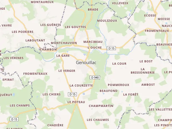 Plan de Genouillac