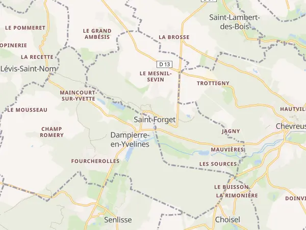 Plan de Saint-Forget