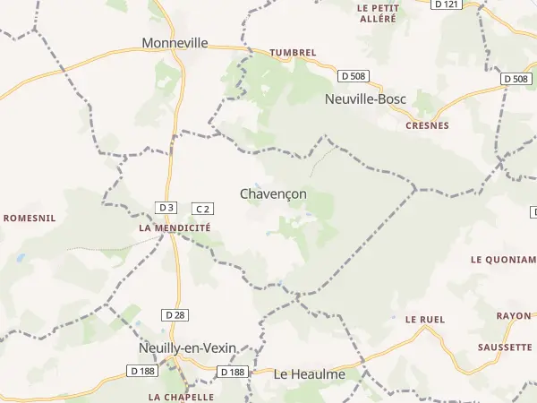 Plan de Chavençon