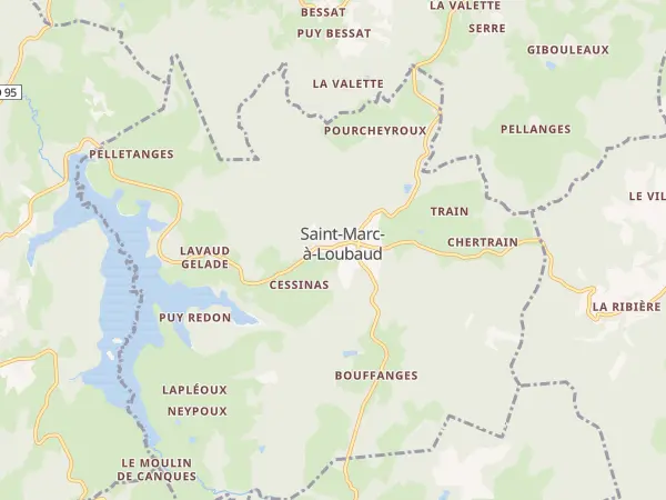 Plan de Saint-Marc-à-Loubaud