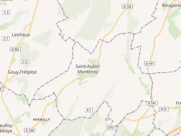 Plan de Saint-Aubin-Montenoy