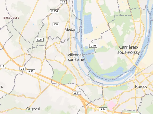 Plan de Villennes-sur-Seine