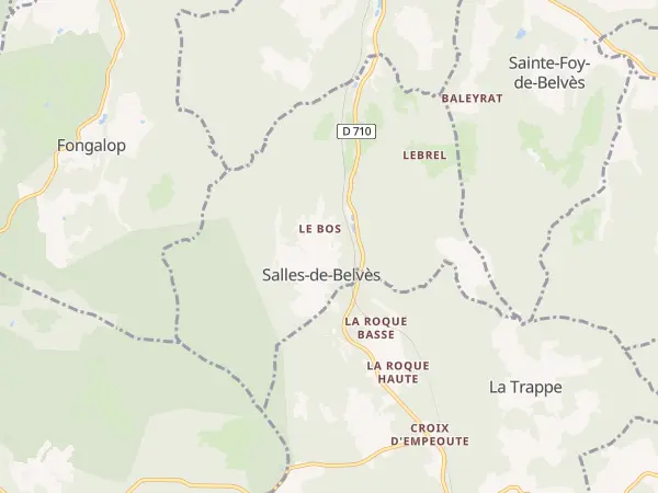 Plan de Salles-de-Belvès
