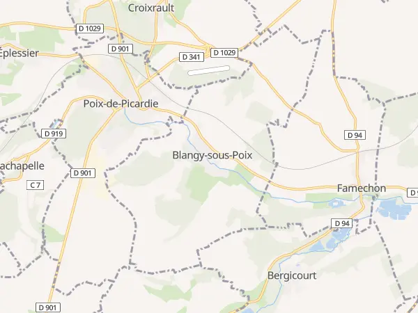 Plan de Blangy-sous-Poix