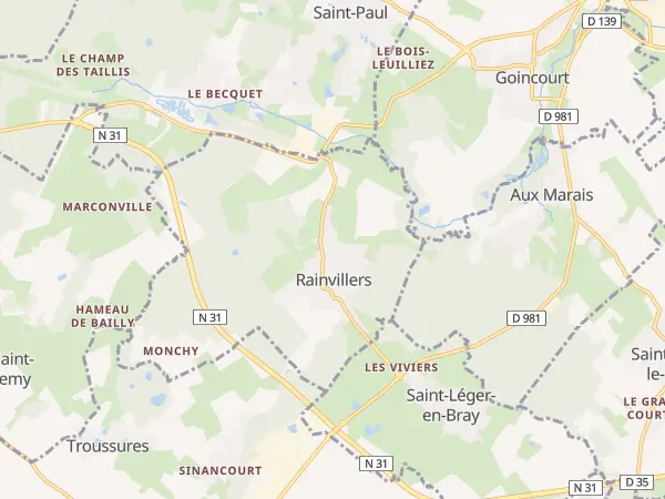 Plan de Rainvillers