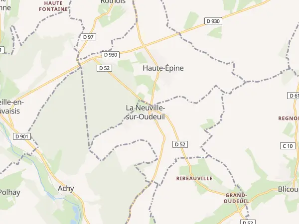 Plan de La Neuville-sur-Oudeuil