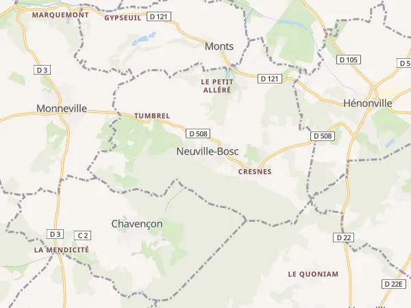 Plan de Neuville-Bosc