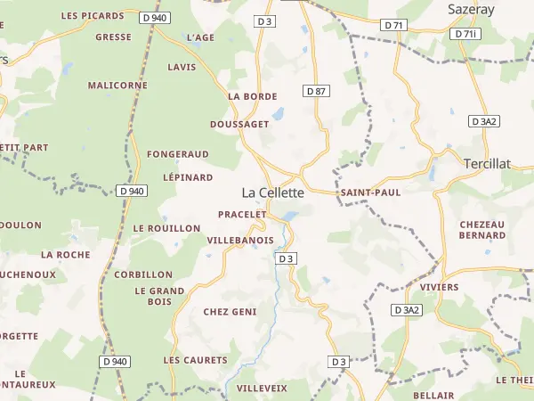 Plan de La Cellette