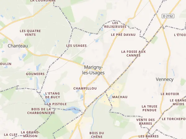 Plan de Marigny-les-Usages