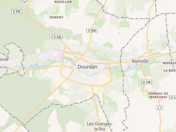 Plan de Dourdan