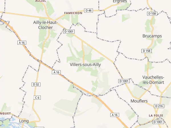 Plan de Villers-sous-Ailly