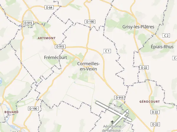 Plan de Cormeilles-en-Vexin