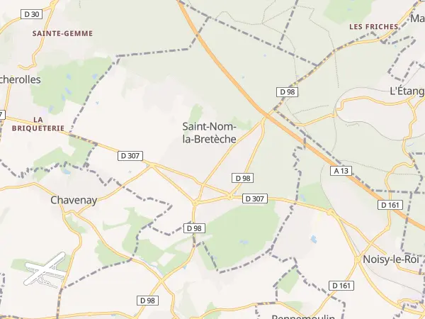 Plan de Saint-Nom-la-Bretèche