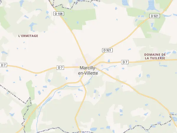 Plan de Marcilly-en-Villette