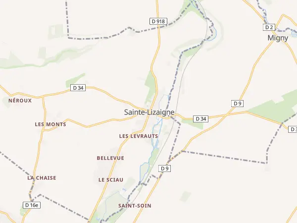 Plan de Sainte-Lizaigne