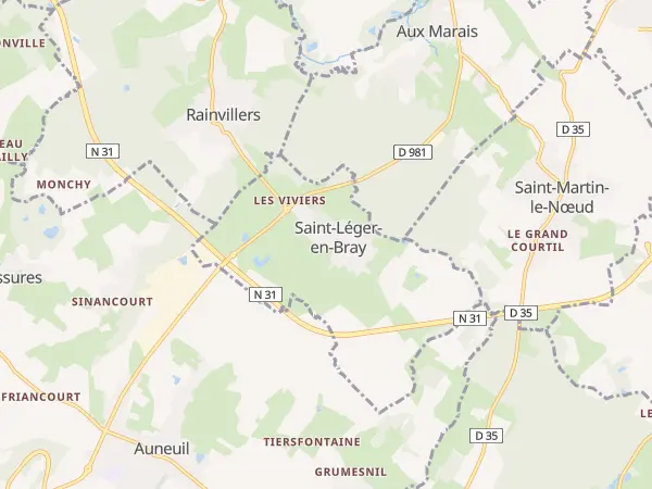 Plan de Saint-Léger-en-Bray
