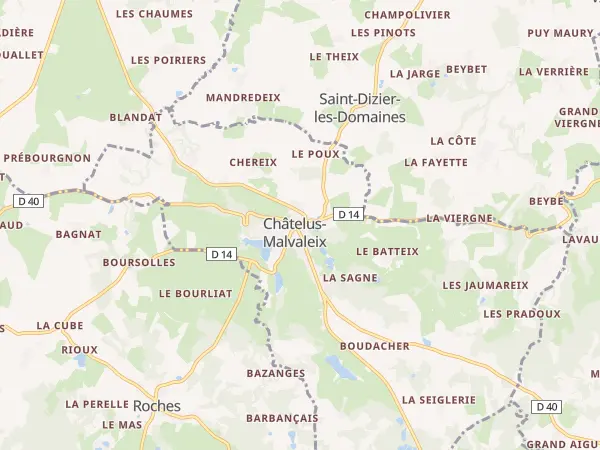 Plan de Châtelus-Malvaleix