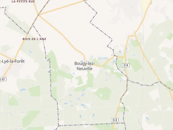 Plan de Bougy-lez-Neuville
