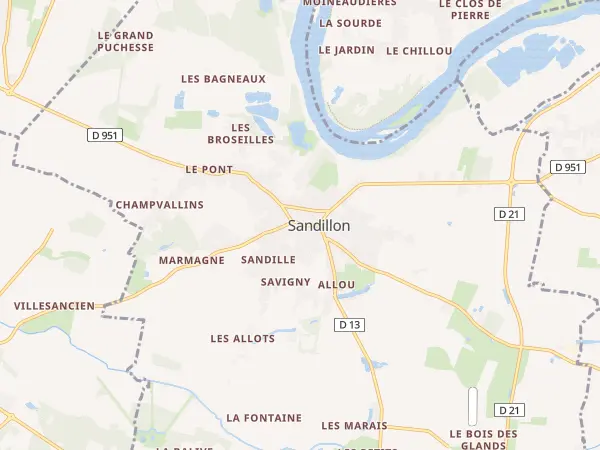 Plan de Sandillon