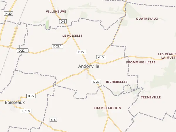 Plan de Andonville
