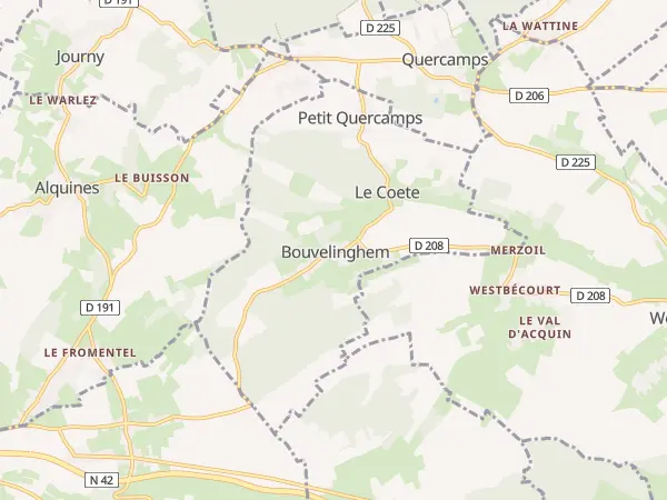 Plan de Bouvelinghem