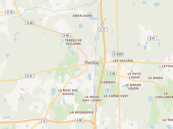 Plan de Theillay