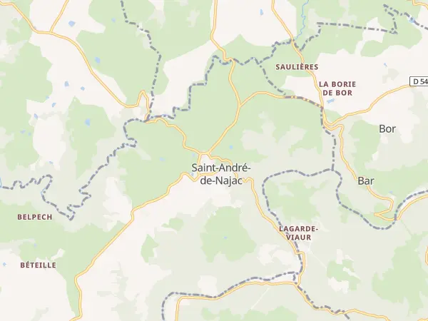 Plan de Saint-André-de-Najac