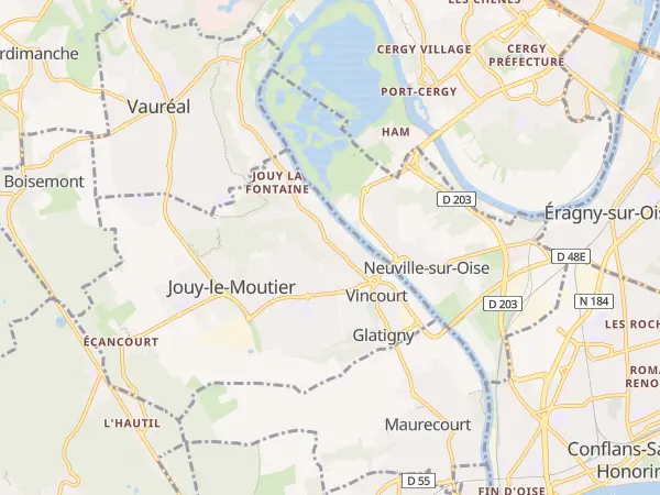 Plan de Jouy-le-Moutier