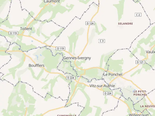 Plan de Gennes-Ivergny