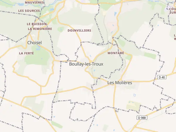 Plan de Boullay-les-Troux