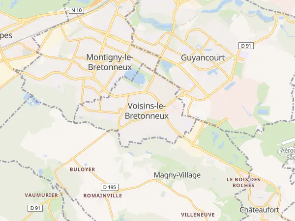 Plan de Voisins-le-Bretonneux