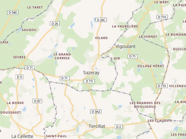 Plan de Sazeray
