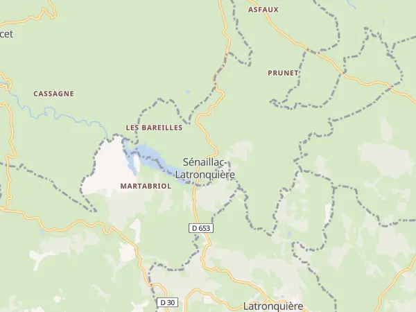 Plan de Sénaillac-Latronquière