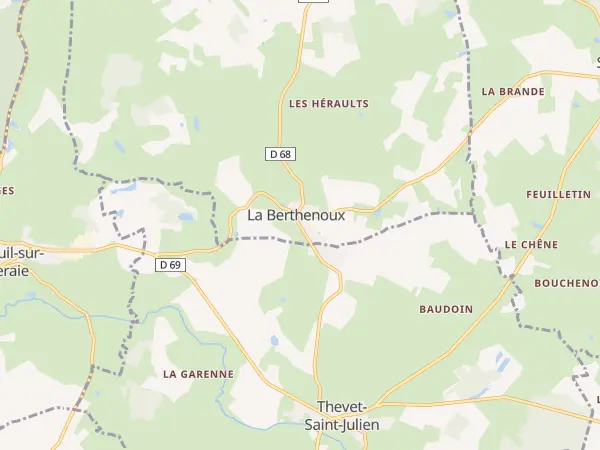 Plan de La Berthenoux