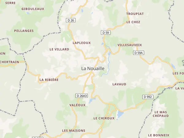 Plan de La Nouaille