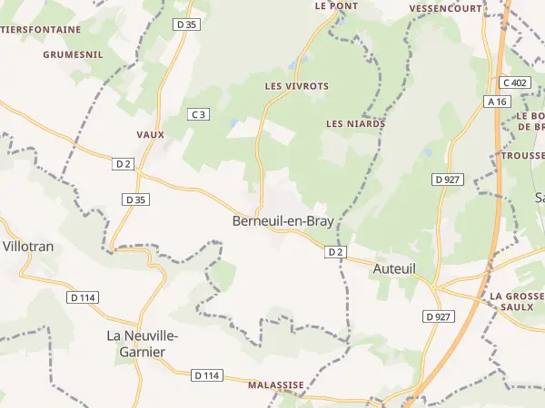 Plan de Berneuil-en-Bray