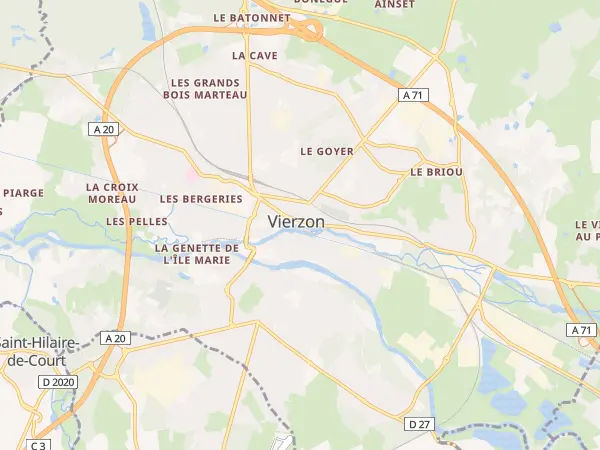 Plan de Vierzon