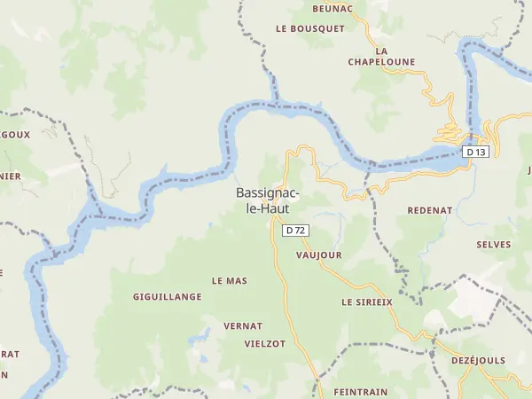 Plan de Bassignac-le-Haut