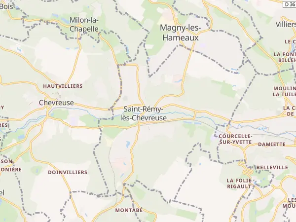 Plan de Saint-Rémy-lès-Chevreuse