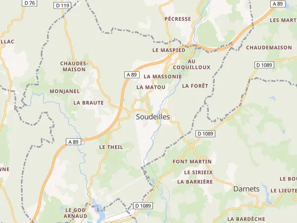 Plan de Soudeilles