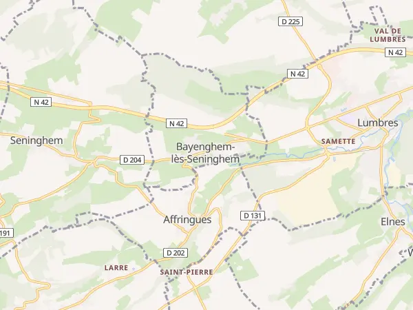 Plan de Bayenghem-lès-Seninghem