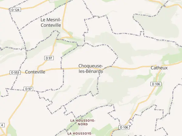 Plan de Choqueuse-les-Bénards