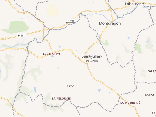 Plan de Saint-Julien-du-Puy