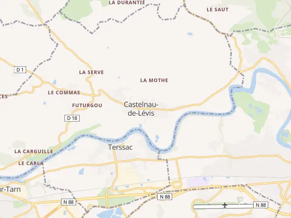 Plan de Castelnau-de-Lévis