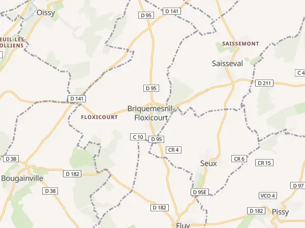 Plan de Briquemesnil-Floxicourt