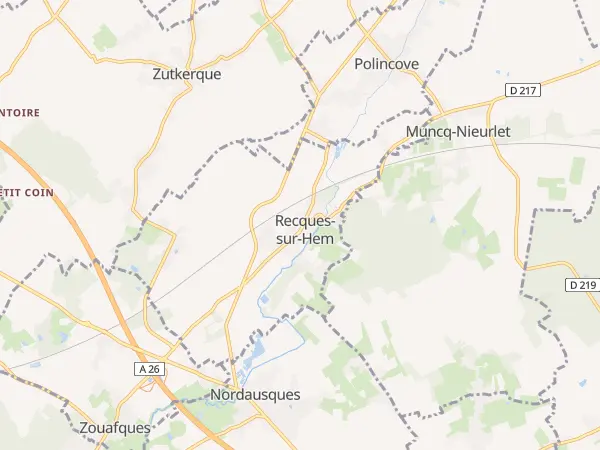 Plan de Recques-sur-Hem