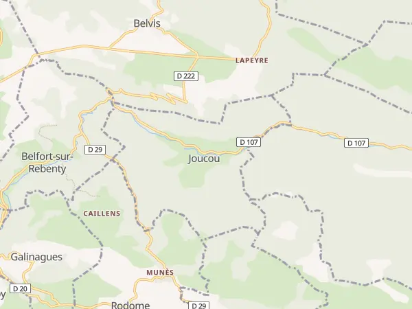 Plan de Joucou