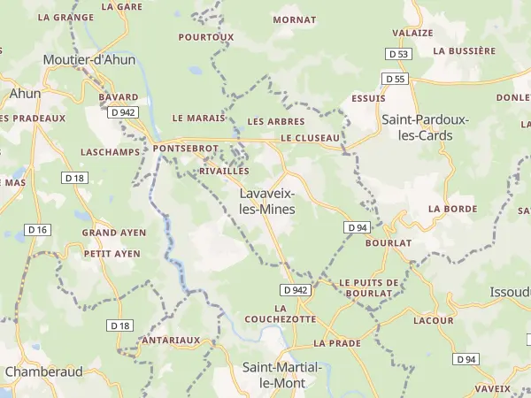 Plan de Lavaveix-les-Mines